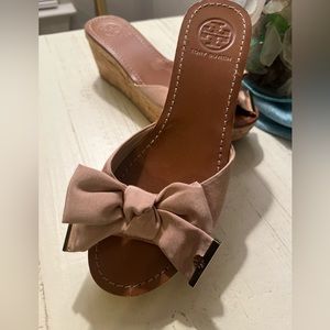 GUC Tory Burch Cork Wedge Sandals size 7.5